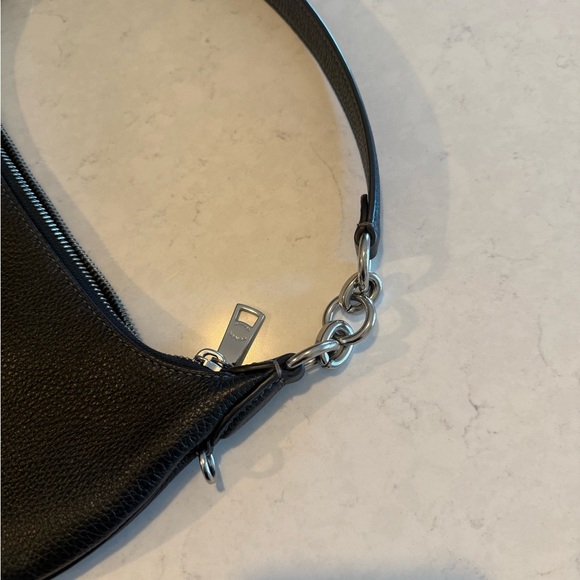 Coach Pebbled Black Leather Shoulder Bag | Peyton Bag - Picture 3 of 4